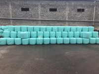 Силос в бухтах упакованный в стреч пленке высшего качество с зернами — Foto 1