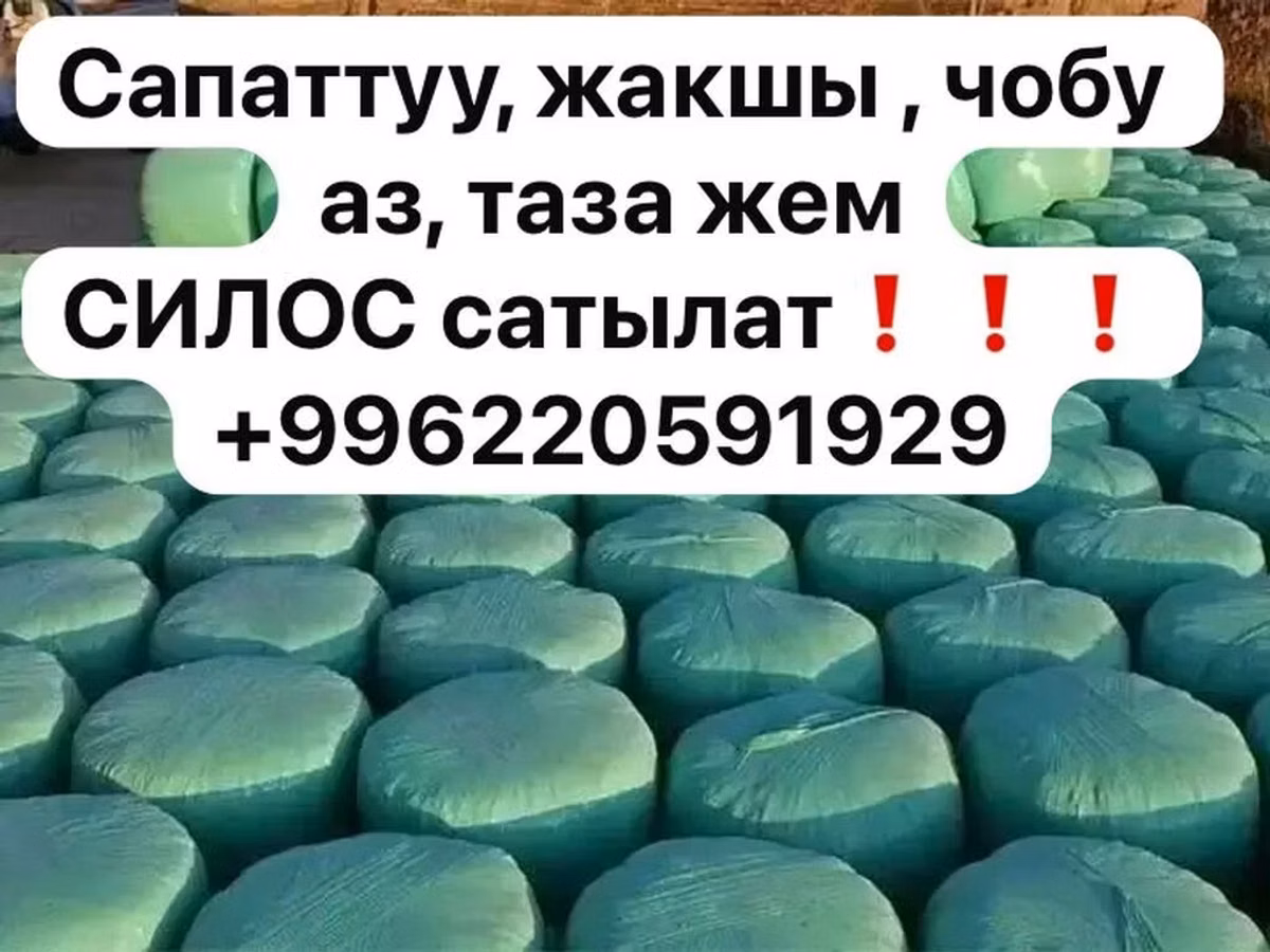 СИЛОС сатылат❗️❗️❗️ 10с кг Силос в тюках (вакуумная упаковка