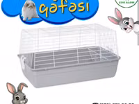 Dovşan qəfəsi – praktik və rahat həll - Ölçü: 58 × 36 × 33 sm - — сүрөт 1