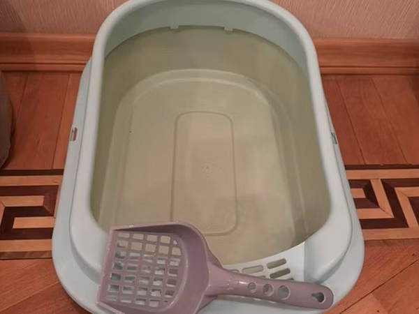 Açıq tipli pişik tualeti və kürək seti - Material: möhkəm plastik -