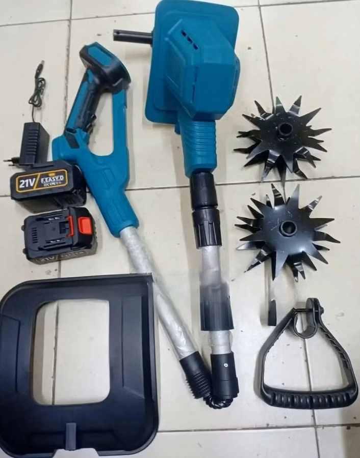 21V Cordless Tiller Cultivator