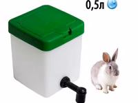 Поилка для кроликов 1л и 0,5 мл с креплением на сетку Поилка для — 1-rasm