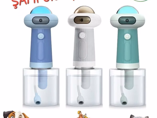 Ev heyvanları üçün şampun aparatı (dispenser) - Köpük vuran əl