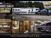 2004 Sundowner Trailers 8016 Sunlite 725 Grand Sierra Gooseneck Horse Trailer — الصورة 1