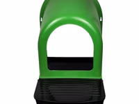 Cuibar din plastic pentru găini cu colector de ouă Des Champs NG02 Verde — फ़ोटो 2