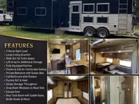 2017 Trails West Sierra Prestige 831 Gooseneck Horse Trailer — foto 1