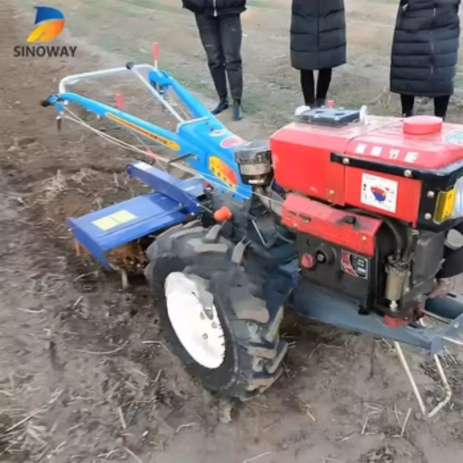 Durable 12HP Walking Tractor for Small Farms Bei Nafuu