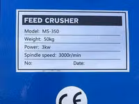 Tocator de furaje si cereale MS-350 /3kw — сүрөт 4
