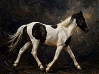 Hengst, American paint horse — Foto 5