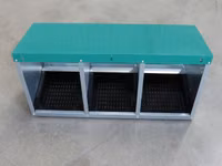 Cuibar pentru găini cu colector de ouă Des Champs MG03 (3 sectiuni) — 照片 2