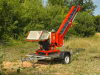 tocător de crengi arpal am-120tr-k pro pentru tractor cu banda de transportare — Foto 4