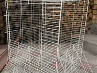Вольер/клетка для животных из металлической проволоки, белого цвета — 照片 4