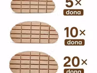 Qoramol tuyog‘i uchun yog‘och poshna, tuyoq bloklari 5/10/20 dona — الصورة 2