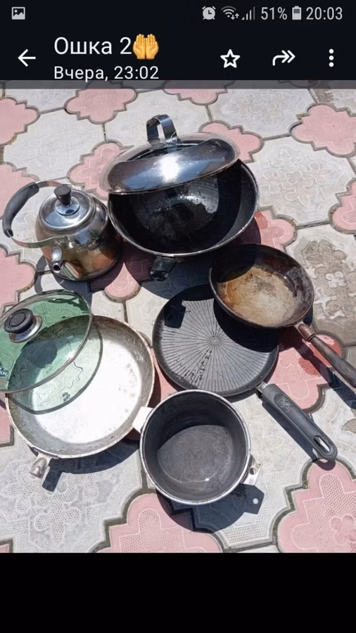 Посуда посуда посуда домашнее 
 за всю посуду 3.500. 🍽🍽🍽