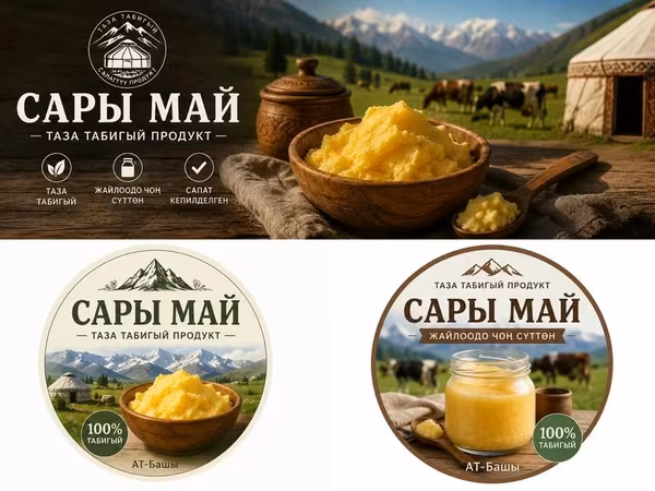 Сары май — традиционное топлёное масло из свежего коровьего молока -