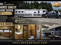 2004 Sundowner Trailers 8016 Sunlite 725 Grand Sierra Gooseneck Horse Trailer — الصورة 1